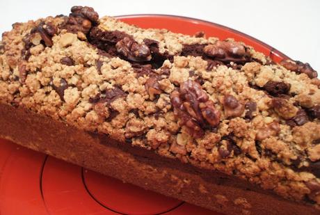 Plumcake bi-gusto alla zucca e cioccolato con copertura croccante