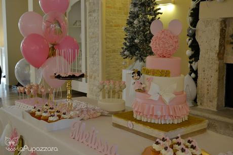 Allestimento Compleanno Minnie Rosa e Oro