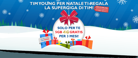 Tim regala SuperGIGA con 5 GB di internet ai clienti Young SuperGiga Tim Young_Natale