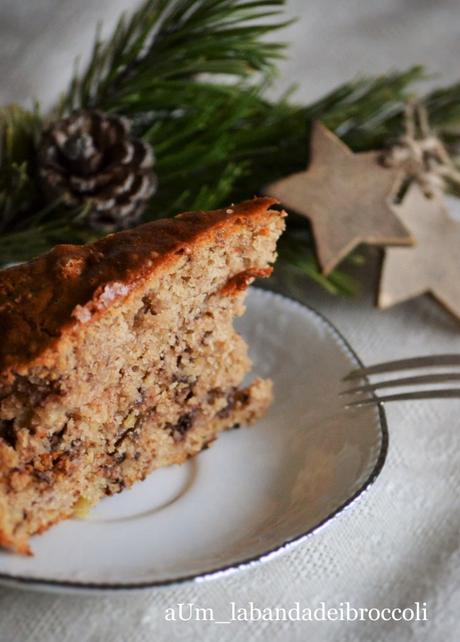 Torta di mele con le noci senza misure, burro e glutenfree