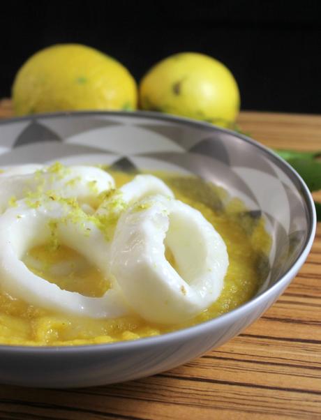 Anelli di calamari agli agrumi Anelli di calamari agli agrumi