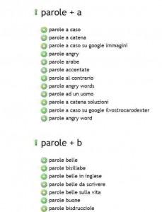 La ricerca di parole chiave e Ubersuggest
