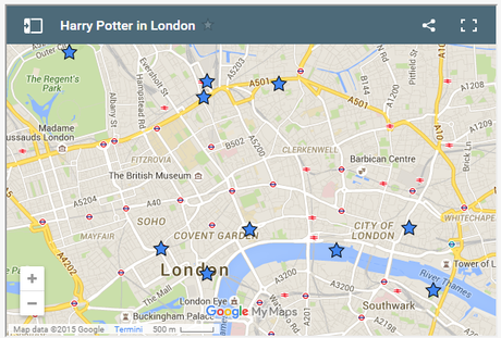 Mappa interattiva delle location di Harry Potter
