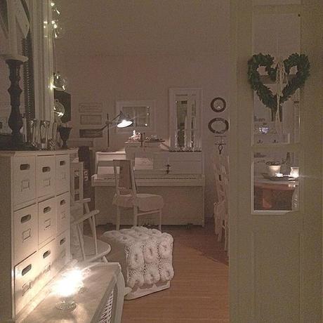 In Svezia a casa di Jadde ,aria di Natale nel vero spirito Shabby Chic