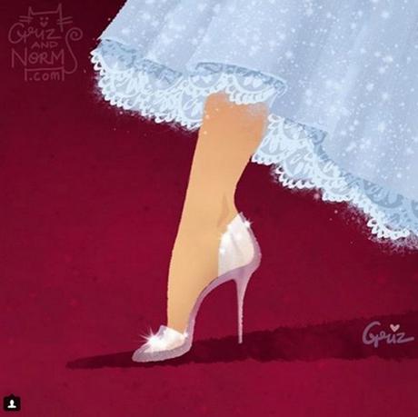 Le scarpe delle protagoniste Disney disegnate da Griz e Norm Lemay