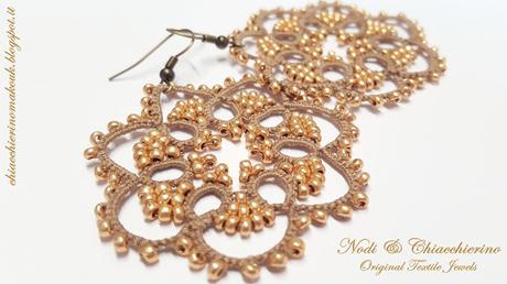 Ethel - orecchini a chiacchierino - tatting earrings