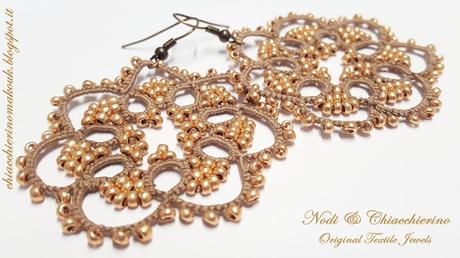 Ethel - orecchini a chiacchierino - tatting earrings