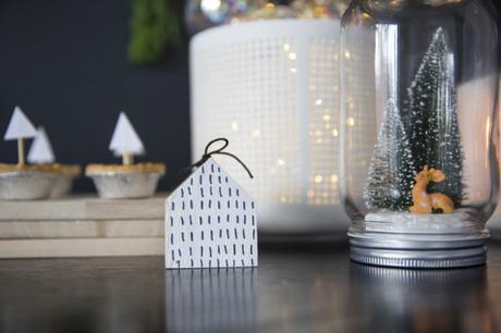 Tavola di Natale in stile scandinavo dettagli home decor