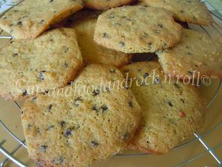 Cookie piccanti all'arancia e gocce di cioccolata