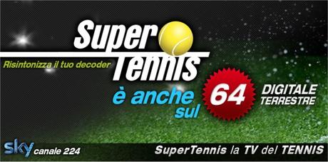 SuperTennis (canale 64) cambia frequenza, da Gennaio solo sul mux TIMB2 SuperTennis (canale 64) cambia frequenza, da Gennaio solo sul mux TIMB2