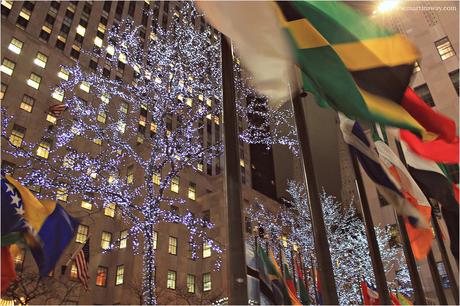 Le mille luci di Rockefeller Center.