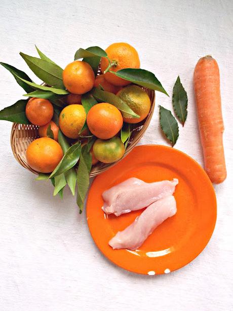 Bocconcini di pollo al mandarino con carote croccanti per StagioniAmo!