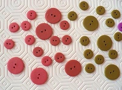 Bottoni in fimo per scrapbooking e cardmaking - Buttons for scrapbooking and cardmaking