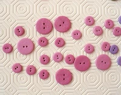 Bottoni in fimo per scrapbooking e cardmaking - Buttons for scrapbooking and cardmaking