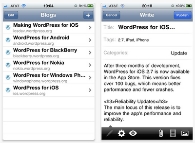 Nuovo aggiramento per l'applicazione WordPress con importanti novità