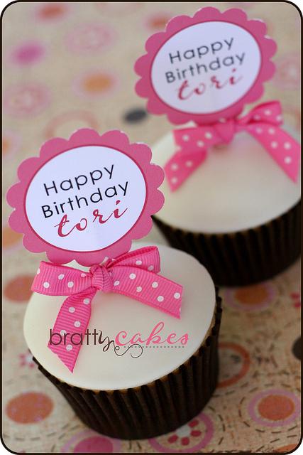Birthday Pick Cupcakes