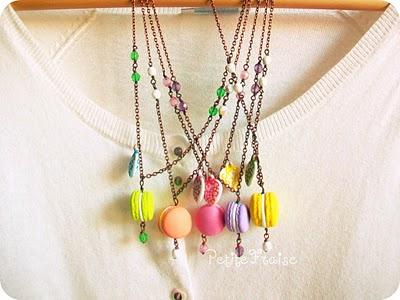 Oh la la! Macarons parisiens necklaces