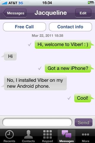 App Store: aggiornamento per Viber (v. 2.0)