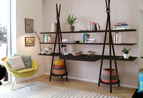 DESIGN: Tipi shelves di Joynout, ispirato al viaggio