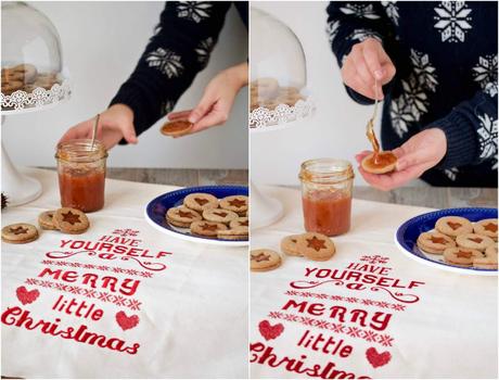 Biscotti con nocciole e auguri di Natale