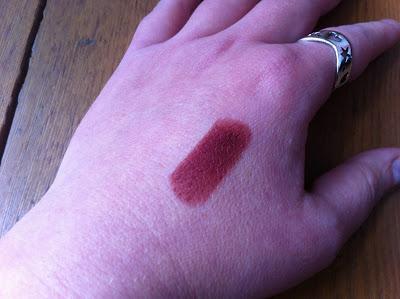 DEBBY dark lipstick DARK RED