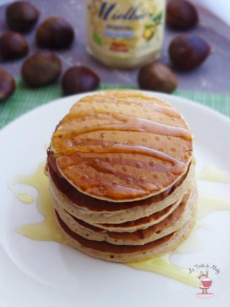 Pancakes alle castagne e miele di fiori d’arancio