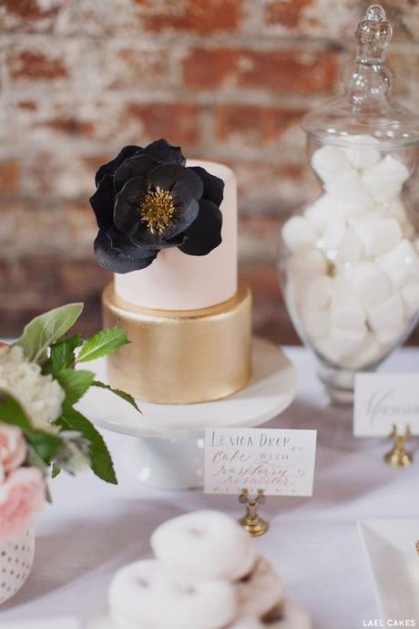 Black&gold per la wedding cake di fine anno