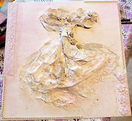 Wedding dress canvas