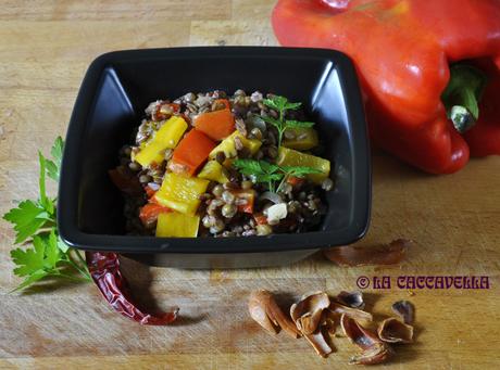 Riso rosso con lenticchie e peperoni riso rosso, riso, rice, lenticchie, lentils, peperoni, pepper, soup, zuppa