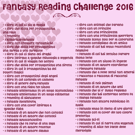 Fantasy Reading Challenge 2016 - Regolamento e Iscrizioni