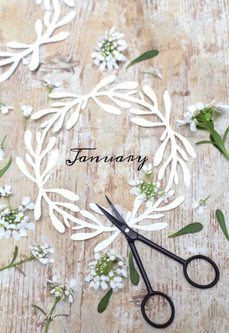 annotazioni creative #gennaio2016 ghirlanda gennaio