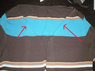 12 pezzi per 12 progetti. (2) Il maglione diventa cardigan. Tutorial./ 12 projets de customisation: le pull transformé en gilet. (2). Tutorial