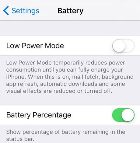 ios 9 permette di risparmiare la batteria