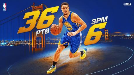 Notte NBA – 05/01/2016: Thompson regala ai Warriors un posto nella storia, Williams allo scadere punisce i Kings Klay Thompson - © 2016 twitter/nbastats