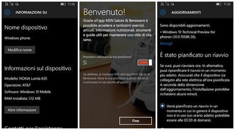Recensione Nokia Lumia 635 (Windows 10 Mobile Insider Preview 10.0.10586.29)