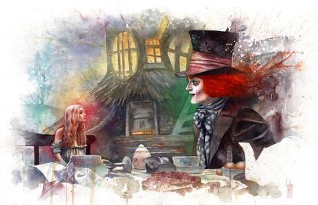 Alice and the Mad Hatter by guillembe