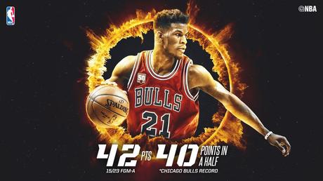 I protagonisti della settimana NBA: non si ferma la crescita di Butler, in calo le prestazioni di Vucevic Jimmy Butler - © 2016 twitter/nbastats