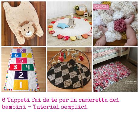 6 Tappeti fai da te per la cameretta dei bambini - Tutorial semplici