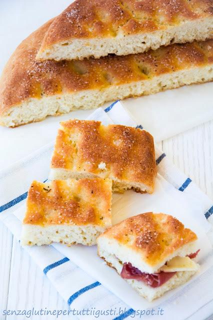 Pan Focaccia senza glutine con lievito madre