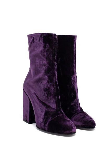 Dries Van Noten ankle boots velvet velluto