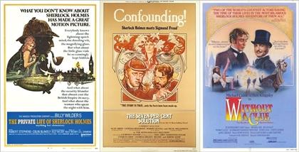 In SHERLOCK. L’ABOMINEVOLE SPOSA Holmes torna alla Londra vittoriana Tris locandine Sherlock Holmes