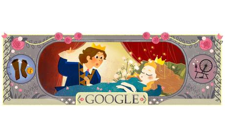 Il doodle di Google è per le favole di Charles Perrault charles perrault doodle google