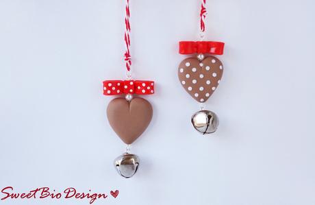 Ornamenti Cuore Shabby - Christmas Shabby Ornaments