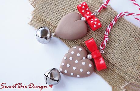 Ornamenti Cuore Shabby - Christmas Shabby Ornaments