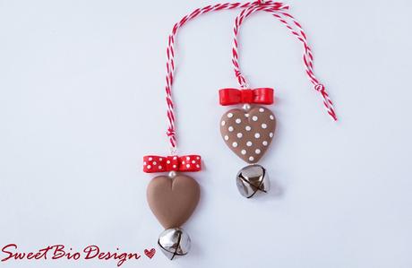 Ornamenti Cuore Shabby - Christmas Shabby Ornaments