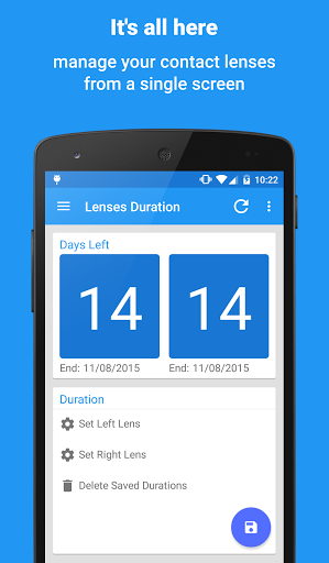 Orario Lenti a Contatto – ottimo reminder per Android! LENTI DA VISTA