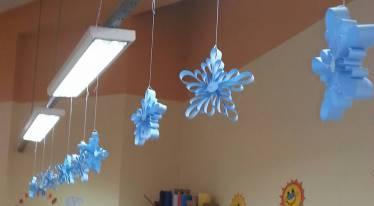 Fiocchi di neve fiocchi di neve celesti