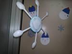 Fiocchi di neve neve con cucchiai