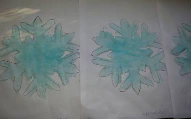 Fiocchi di neve fiocchi con zucchero