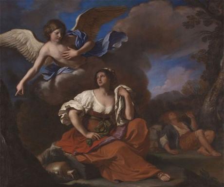 Guercino, L’angelo appare ad Agar e Ismaele, 1652 ca.